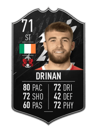 Aaron Drinan Team of the Week 71 OVR