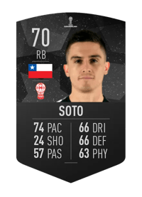 Guillermo Soto CONMEBOL SUDAMERICANA 70 OVR