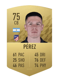Nehuén Pérez Common 75 OVR