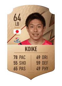 Yuta Koike Rare 64 OVR