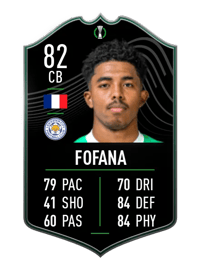 Wesley Fofana UECL MOTM 82 OVR