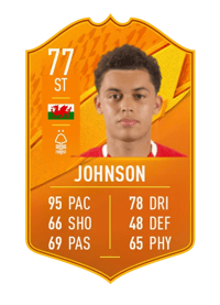 Brennan Johnson Domestic Man of the Match 77 OVR