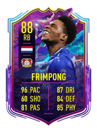 Jeremie Frimpong FUT Future Stars 88 OVR