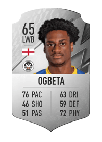 Nathanael Ogbeta Rare 65 OVR