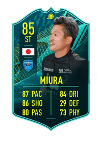 Kazuyoshi Miura PLAYER MOMENTS 85 OVR