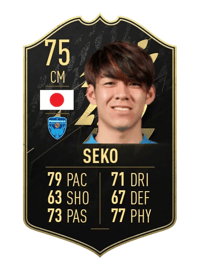 Tatsuki Seko Team of the Week 75 OVR