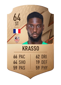 Jean-Philippe Krasso Rare 64 OVR