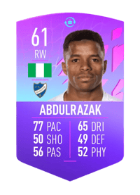 Ishaq Abdulrazak FUT BIRTHDAY TOKEN 61 OVR
