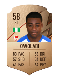 Tunde Owolabi Rare 58 OVR