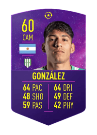 Matías González FUTURE STARS SWAP TOKEN 60 OVR