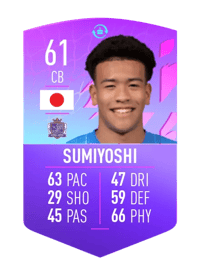 Jelani Reshaun Sumiyoshi FUT BIRTHDAY TOKEN 61 OVR