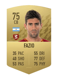 Federico Fazio Common 75 OVR