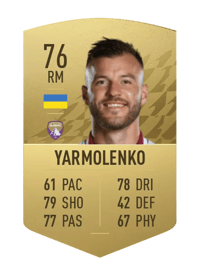 Andriy Yarmolenko Common 76 OVR