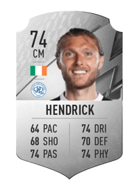 Jeff Hendrick Rare 74 OVR