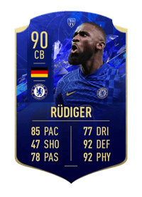 Antonio Rüdiger TOTY HONOURABLE MENTIONS 90 OVR
