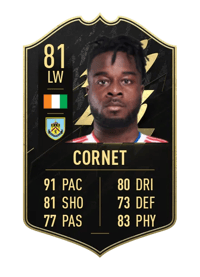 Maxwel Cornet Team of the Week 81 OVR