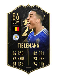 Youri Tielemans Team of the Week 86 OVR
