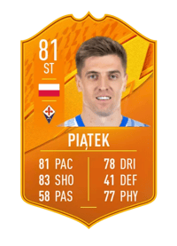 Krzysztof Piątek Domestic Man of the Match 81 OVR