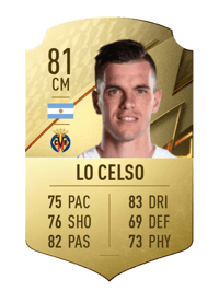 Giovani Lo Celso Rare 81 OVR