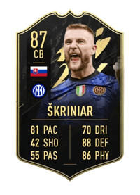 Milan Škriniar Team of the Week 87 OVR