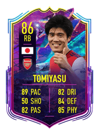 Takehiro Tomiyasu FUT Future Stars 86 OVR