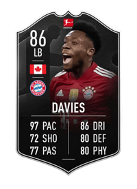 Alphonso Davies POTM Bundesliga 86 OVR