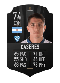 Santiago Cáseres CONMEBOL LIBERTADORES 74 OVR