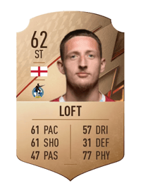 Ryan Loft Rare 62 OVR
