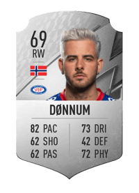 Aron Dønnum Rare 69 OVR