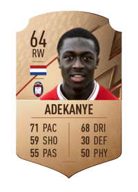 Bobby Adekanye Rare 64 OVR
