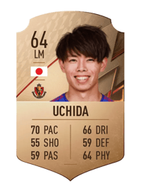 Takuya Uchida Rare 64 OVR
