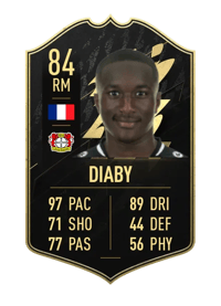 Moussa Diaby Team of the Week 84 OVR