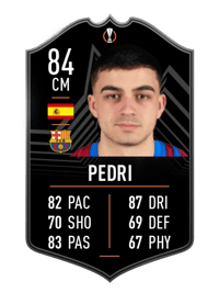 Pedri UEFA Europa League MOTM 84 OVR