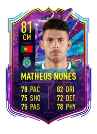 Matheus Nunes FUT Future Stars 81 OVR