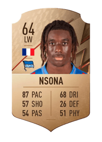 Kélian Nsona Rare 64 OVR