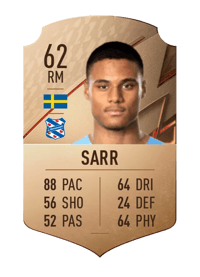 Amin Sarr Rare 62 OVR