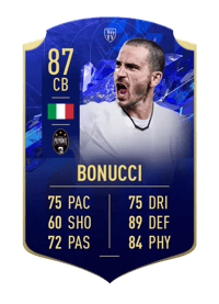 Leonardo Bonucci TOTY HONOURABLE MENTIONS 87 OVR