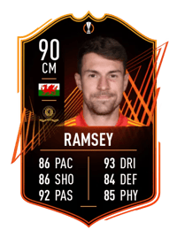 Aaron Ramsey UEFA Europa League Road to the Final 90 OVR