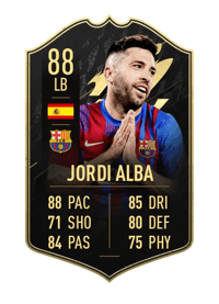 Jordi Alba Team of the Week 88 OVR