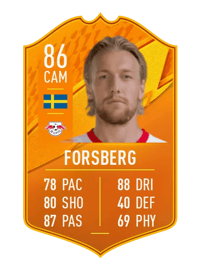 Emil Forsberg Domestic Man of the Match 86 OVR