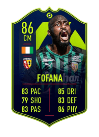 Seko Fofana POTM Ligue 1 86 OVR