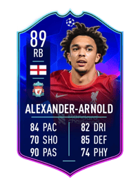 Trent Alexander-Arnold UEFA CHAMPIONS LEAGUE TEAM OF THE TOURNAMENT 89 OVR