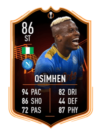 Victor Osimhen UEFA EUROPA LEAGUE TEAM OF THE TOURNAMENT 86 OVR