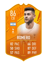 Cristian Romero Domestic Man of the Match 86 OVR