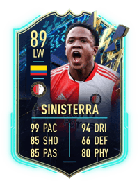 Luis Sinisterra Team of the Season 89 OVR