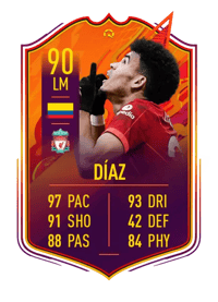Luis Díaz HEADLINERS STREAK 90 OVR