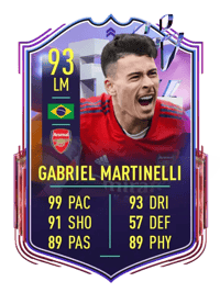 Gabriel Martinelli Fantasy FUT Upgrade 93 OVR