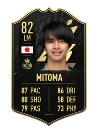 Kaoru Mitoma Team of the Week 82 OVR
