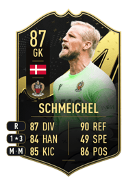 Kasper Schmeichel Team of the Week 87 OVR