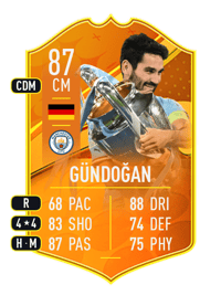 İlkay Gündoğan Domestic Man of the Match 87 OVR